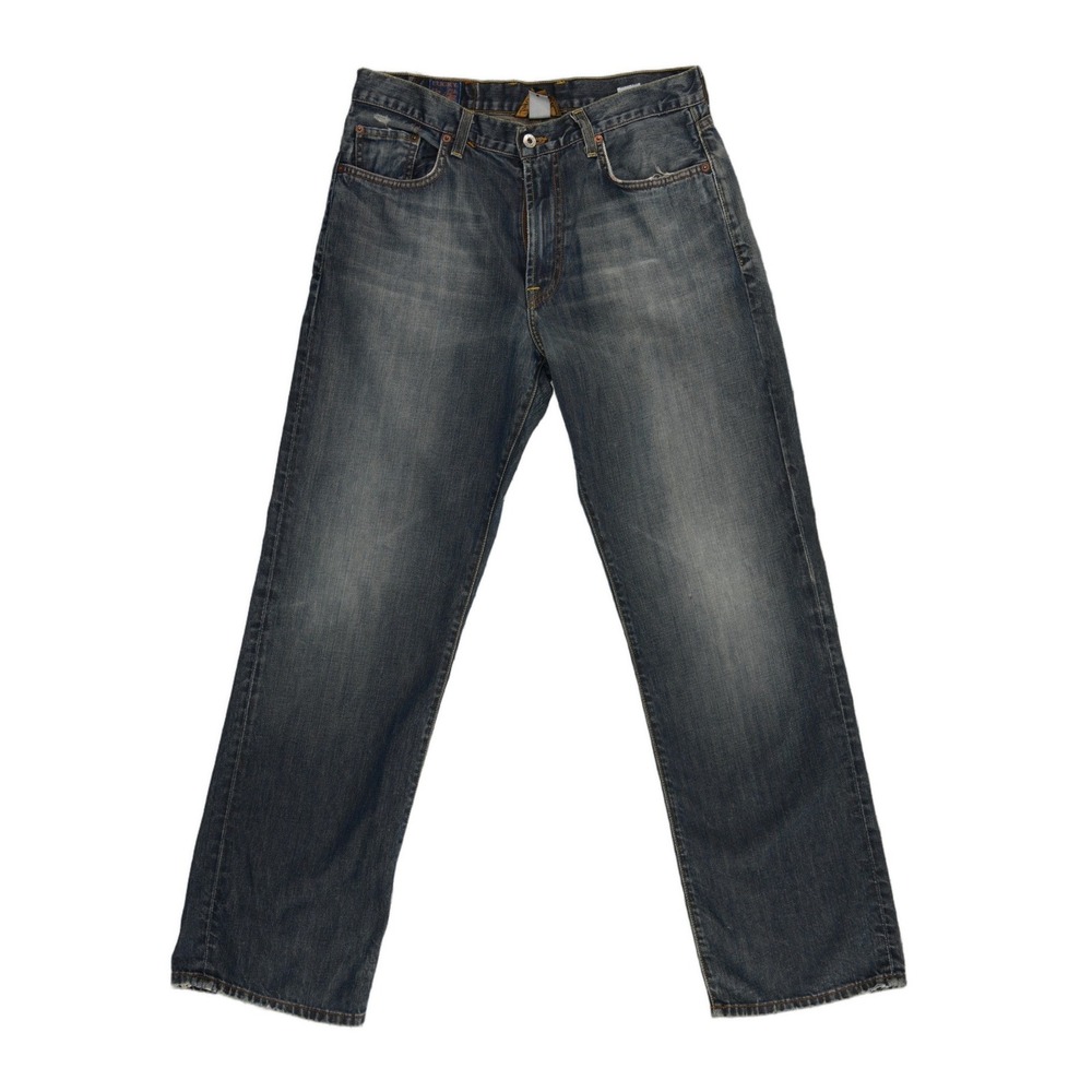 Lucky Brand Jeans‎ Women's Size 32 Medium Wash Distressed Bootcut  USA Cotton